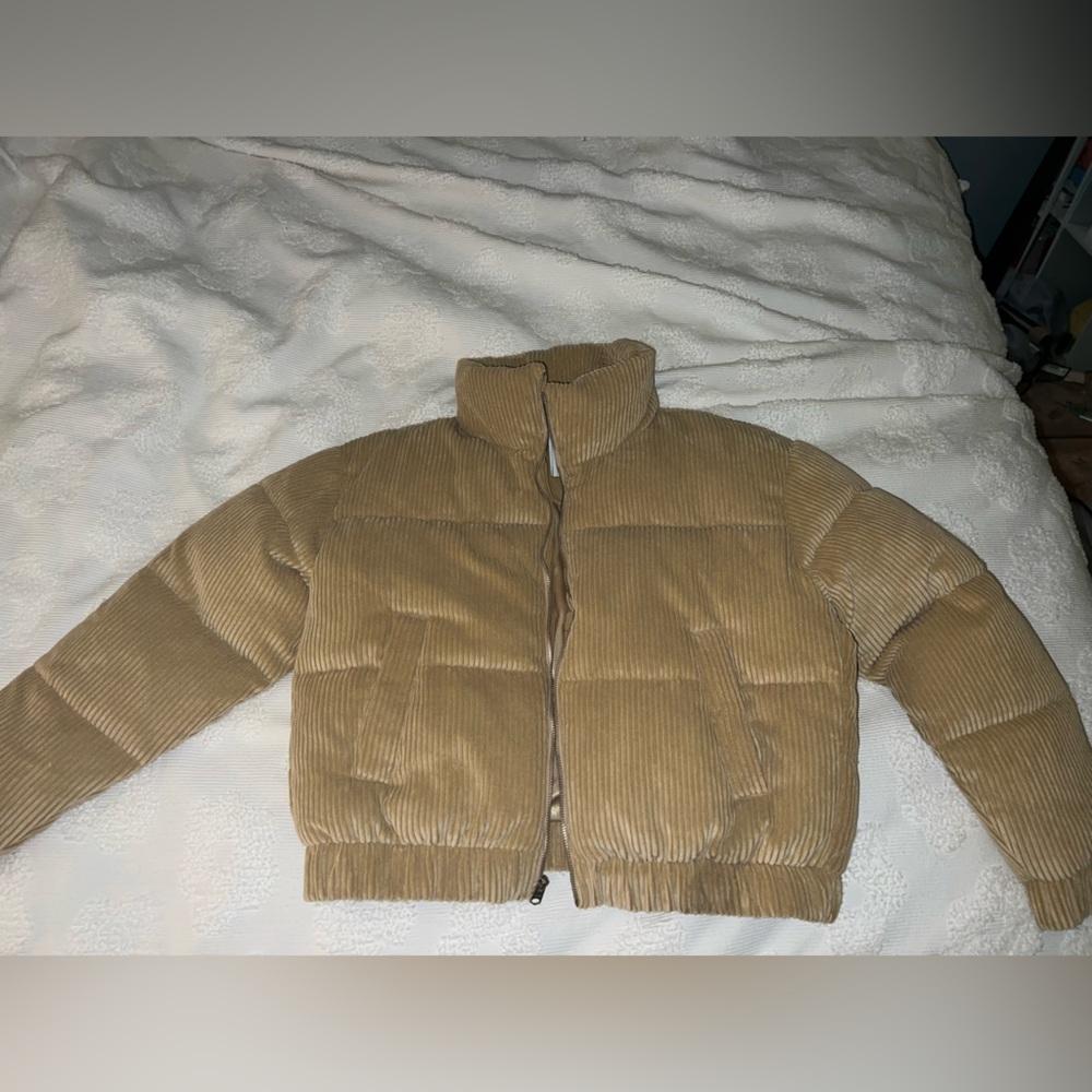 Abercrombie & Fitch Tan/Teddy Corduroy Jacket